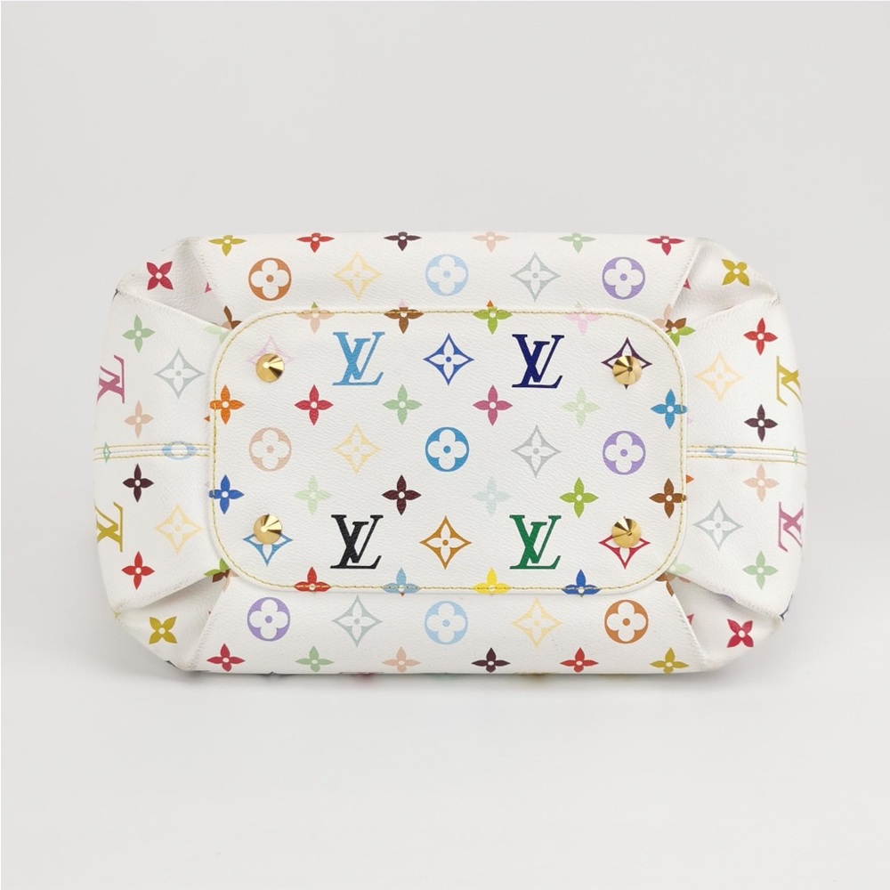 Louis Vuitton Monogram Multicolor Annie GM Shoulder Bag White - Picture 6 of 10